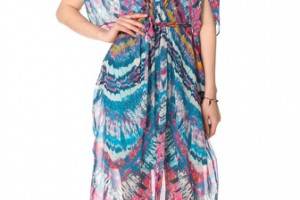 Twelfth St. by Cynthia Vincent Fabric Block Caftan Maxi Dress