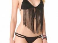 Tyler Rose Swimwear The Chain Fringe Bikini Top