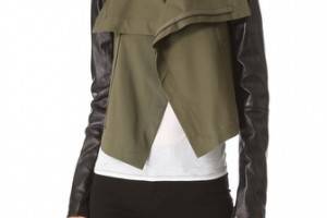 Veda Max Army Leather Jacket