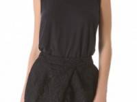 Vera Wang Collection Tank with Metallic Epaulets