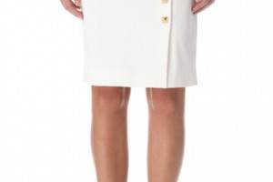 Versace Gold Button Pencil Skirt