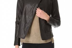 Vince Asymmetrical Leather Jacket