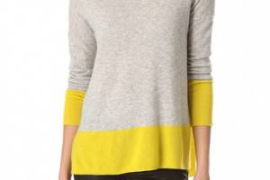 Vince Cashmere Colorblock Sweater