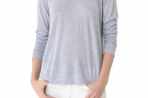 Vince Long Sleeve Shirttail Tee