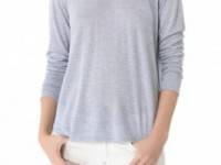 Vince Long Sleeve Shirttail Tee