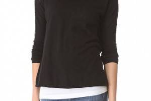 Vince Oversized Boatneck Slub Sweater