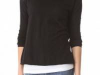 Vince Oversized Boatneck Slub Sweater