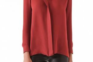 Vince Pleat Back Blouse