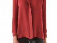 Vince Pleat Back Blouse