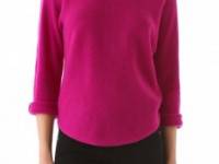 Vince Shirttail Boat Neck Sweater