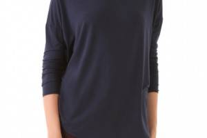 Vince Shirttail Turtleneck