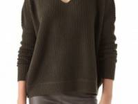 Vince Slouchy Double V Sweater