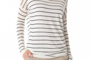 Vince Striped Boatneck Sweater