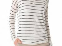 Vince Striped Boatneck Sweater