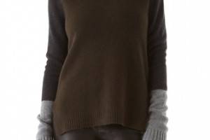 Vince Tricolor Turtleneck