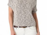 Vince Tweed Cropped Sweater