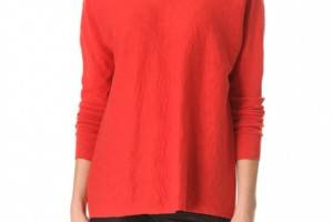 Vince V Neck Slub Sweater