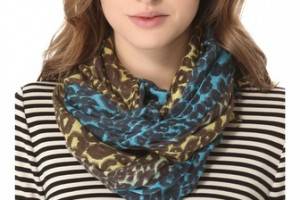 we are owls Leopard Ombre Scarf