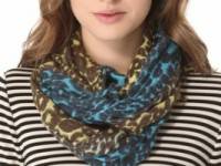 we are owls Leopard Ombre Scarf