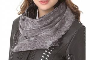 we are owls Ripped Lace Scarf