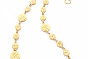 WGACA Vintage Vintage Chanel CC & Coins Necklace