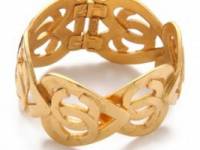 WGACA Vintage Vintage Chanel Heart Cuff