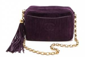 WGACA Vintage Vintage Chanel Suede Shoulder Bag