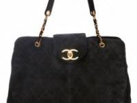 WGACA Vintage Vintage Chanel Super Model Suede Bag