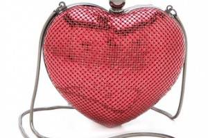 Whiting & Davis Charity Heart Clutch