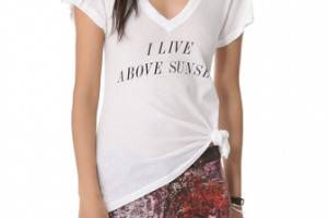 Wildfox Above Sunset Classic V Neck Tee