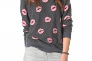 Wildfox Covered in Kisses Sweatshirt