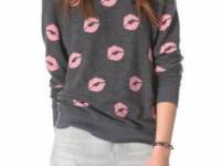 Wildfox Covered in Kisses Sweatshirt