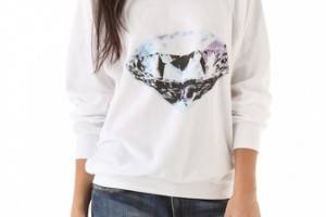 Wildfox Diamond Velour Sweatshirt