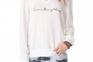 Wildfox Everything is Love Baggy Beach Sweatshirt