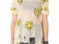 Wildfox Heart Face Sweater