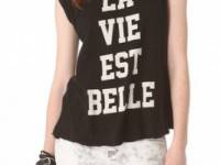 Wildfox La Vie Est Belle Crew Neck Tee