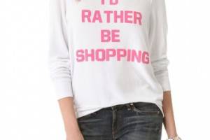 Wildfox Rather Be Shopping Sweatshirt