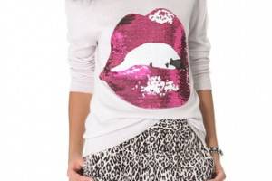 Wildfox Sequin Make Out Sweater