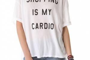 Wildfox Shopping is My Cardio Tee