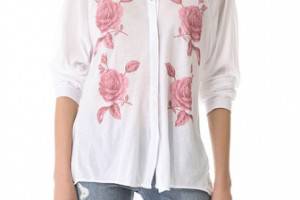 Wildfox Sunday Button Down Shirt