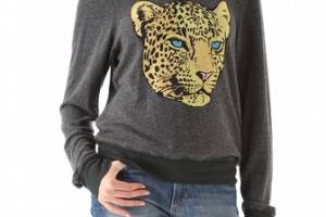 Wildfox Verona Cat Baggy Beach Sweatshirt