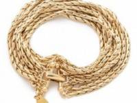 Wouters &amp; Hendrix 8 Strand Gold Chain Bracelet