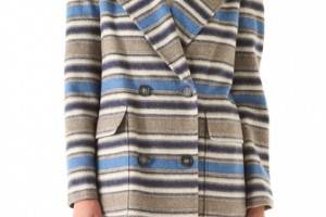 Yigal Azrouel Block Stripe Wool Jacket