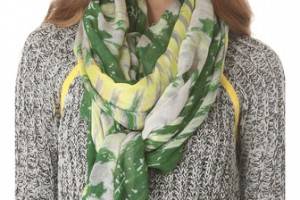 Yigal Azrouel Diamond Print Scarf