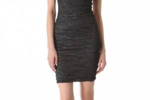 Yigal Azrouel Stretch Metallic Dress