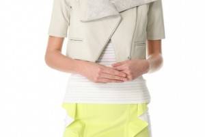 Yigal Azrouel Textured Leather Jacket