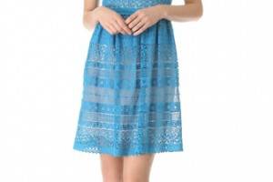 Yigal Azrouel Venice Geo Lace Dress