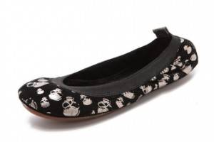 Yosi Samra Skull Ballet Flats