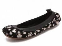 Yosi Samra Skull Ballet Flats