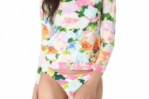 Zimmermann Brightside Rash Guard Top